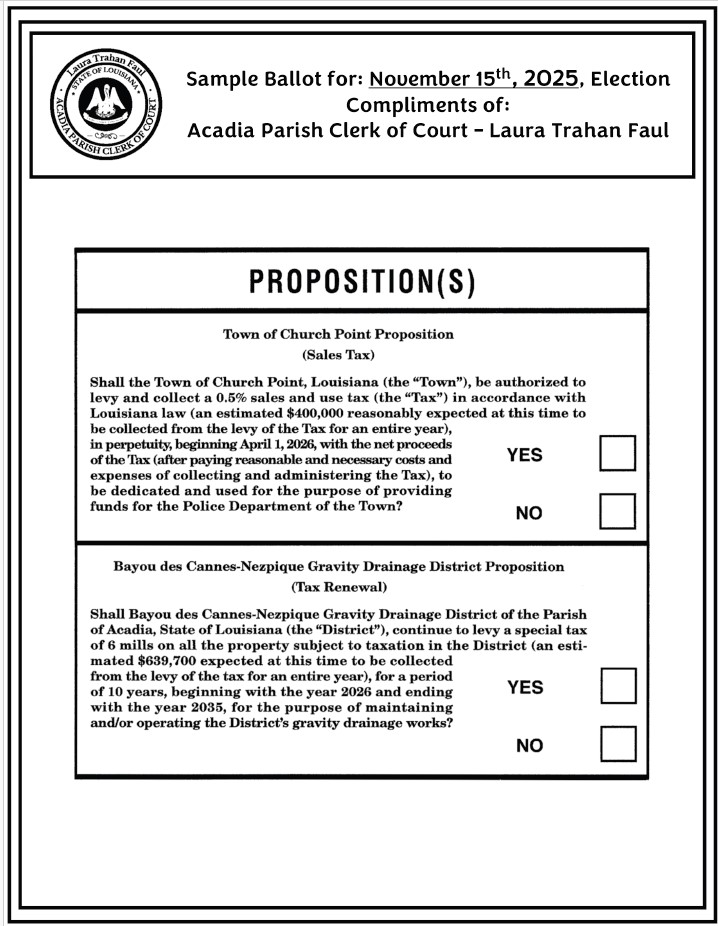 Sample Ballot 11.15.25 Sample Ballot 11.15.25